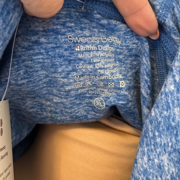 Sweaty Betty Circuit Tech Hoodie Blue - Picture 12 of 14